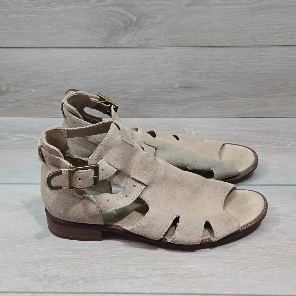Caterpillar Women Leather Open Toe Heels Sandals shoes sz 10